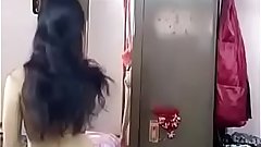 Desi girl removing her dress