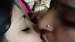 Two indian hot girls doing lesbian sex before their customer