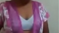 Indian wife removing night dress