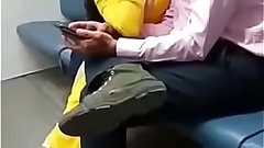 Mumbai Couple Kissing In Train