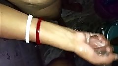 Indian bhabhi fucked by devar in the bathroom and makes him cum