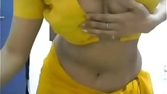 Sexy Indian girl dancing topless erotic moves and boobs show in saree {myhotporn.com}