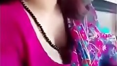 Super Bengali beautiful boob show