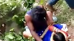 Desi Indian Gang Bang in Jungle