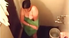 Indian Bhabhi Bathing